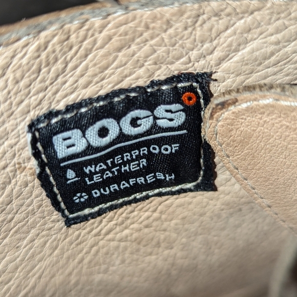 Bogs Kristina Chukka Boot Leather Waterproof Taupe Women's 9.5 - Picture 10 of 13